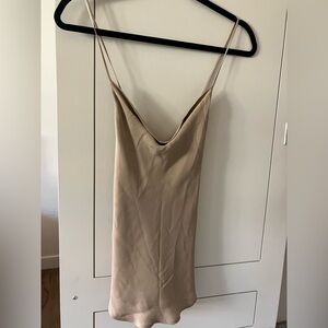 Haute Hippie Beige Cowl Neck tank